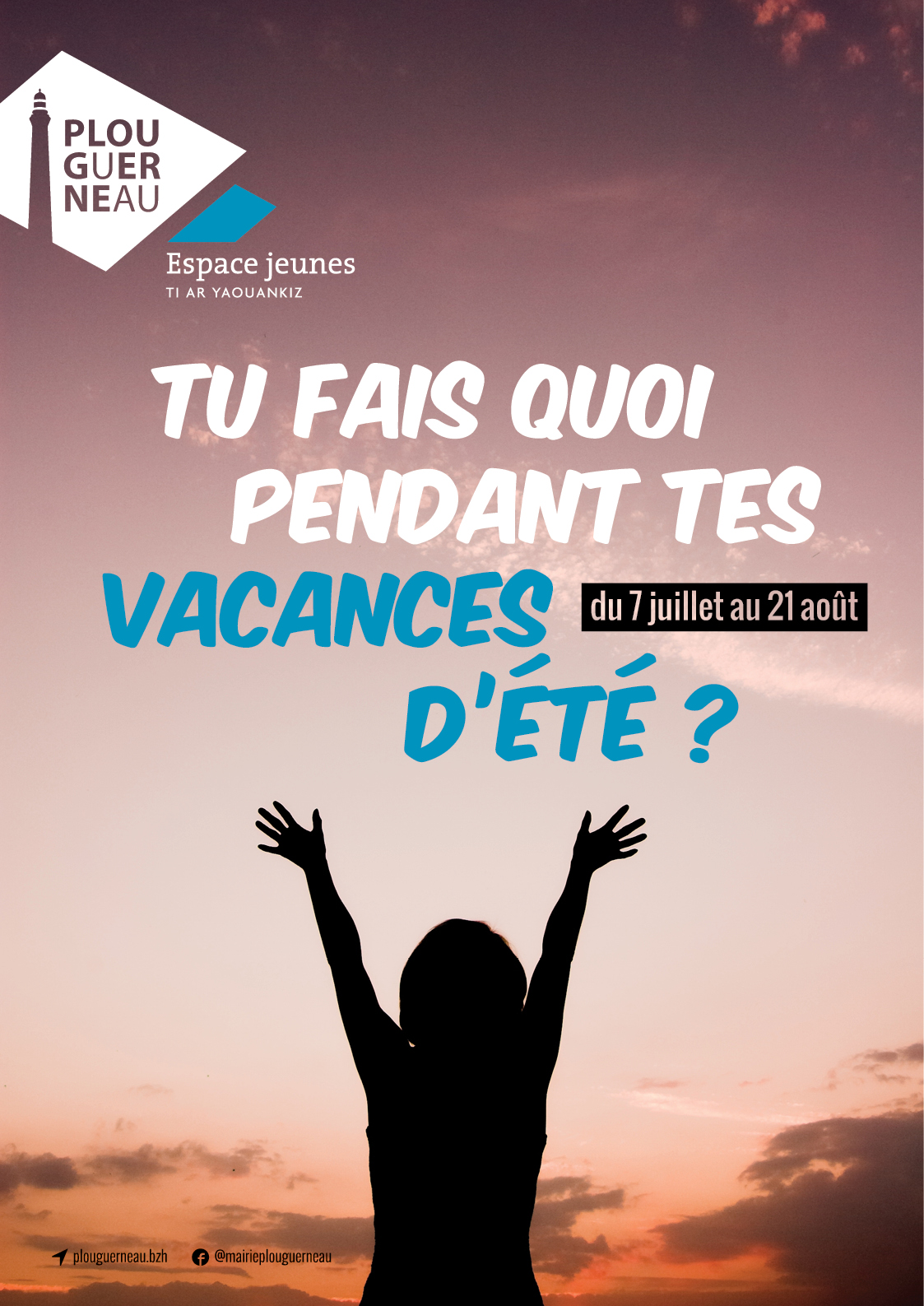 Visuel - Programme des vacances - Espace jeunes - Été 2020