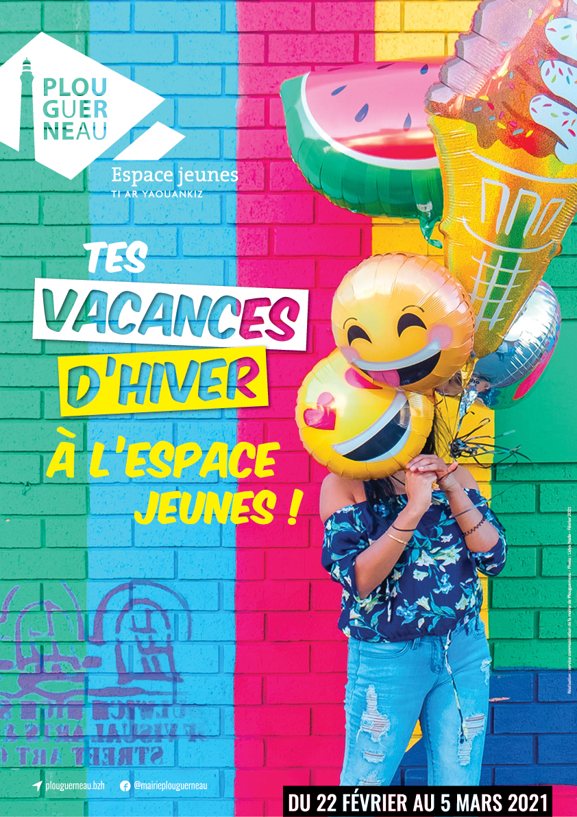 Visuel - Programme des vacances - Espace jeunes - Hiver 2021