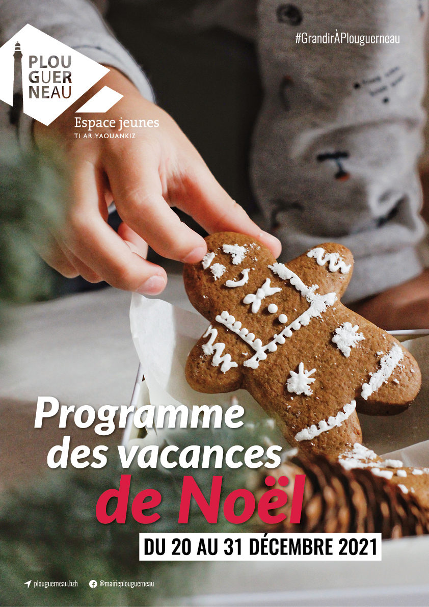 Visuel - Programme des vacances - Espace jeunes - Noël 2021