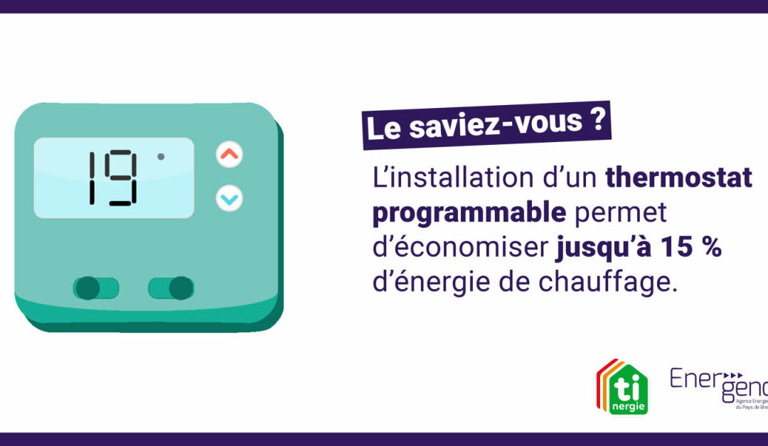 Pourquoi passer au thermostat programmable ?