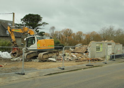 Démolition du bâtiment mi-février 2025