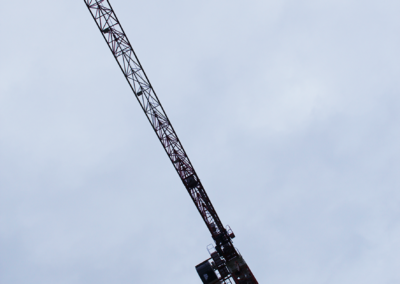 Pose de la grue fin avril 2025