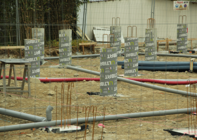 Mise en place de canalisations fin avril 2025