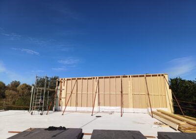 Démarrage pose murs bois – fin septembre 2025