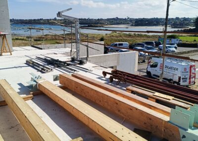 Démarrage pose murs bois – fin septembre 2025