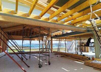 Montage charpente / pose parepluie – mi octobre 2025