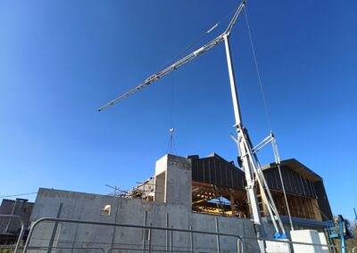 Montage charpente / pose parepluie – mi octobre 2025