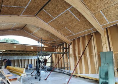 Charpente / parepluie / chevrons et voliges – fin octobre 2025