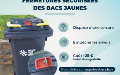 Dispositif de fermeture pour les bacs jaunes