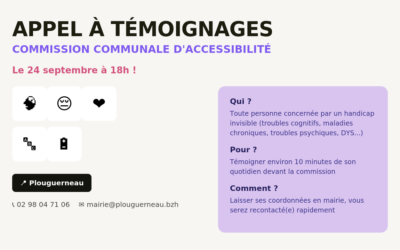 Commission communale pour l&rsquo;accessibilité : appel à témoignages